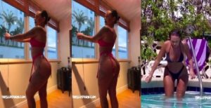 Kahina19 Sexy Lingerie Teasein The Pool Video