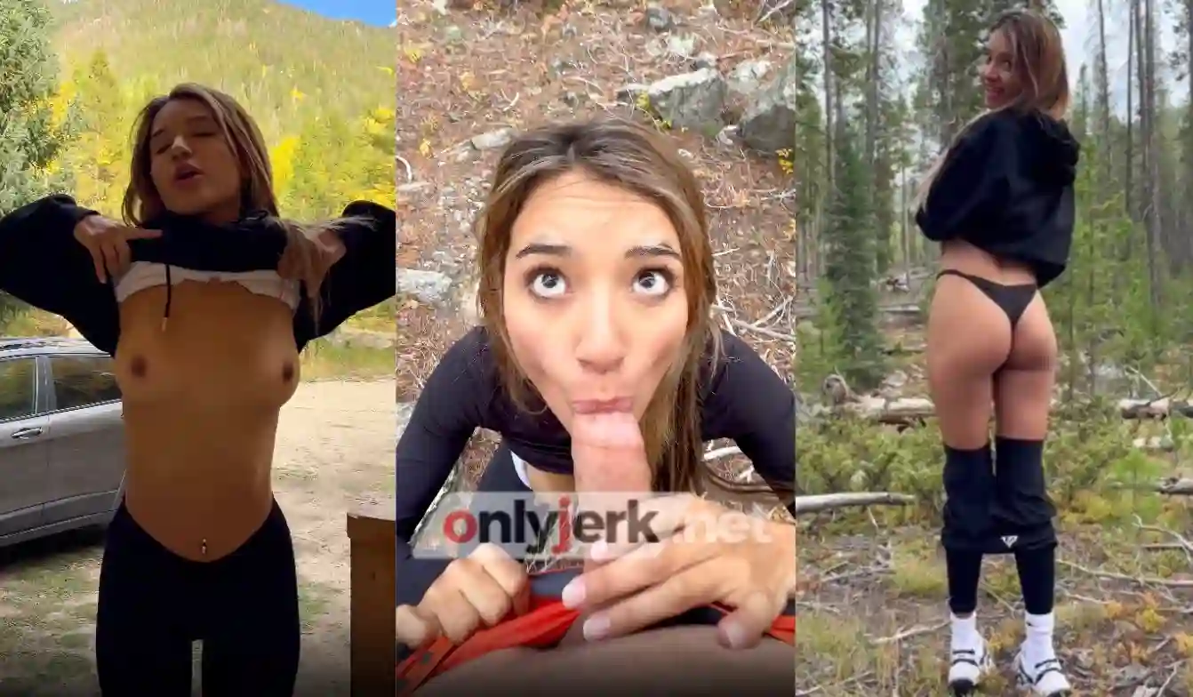 Veronica Diaz Went Hiking And Gave A Blowjob In The Woods