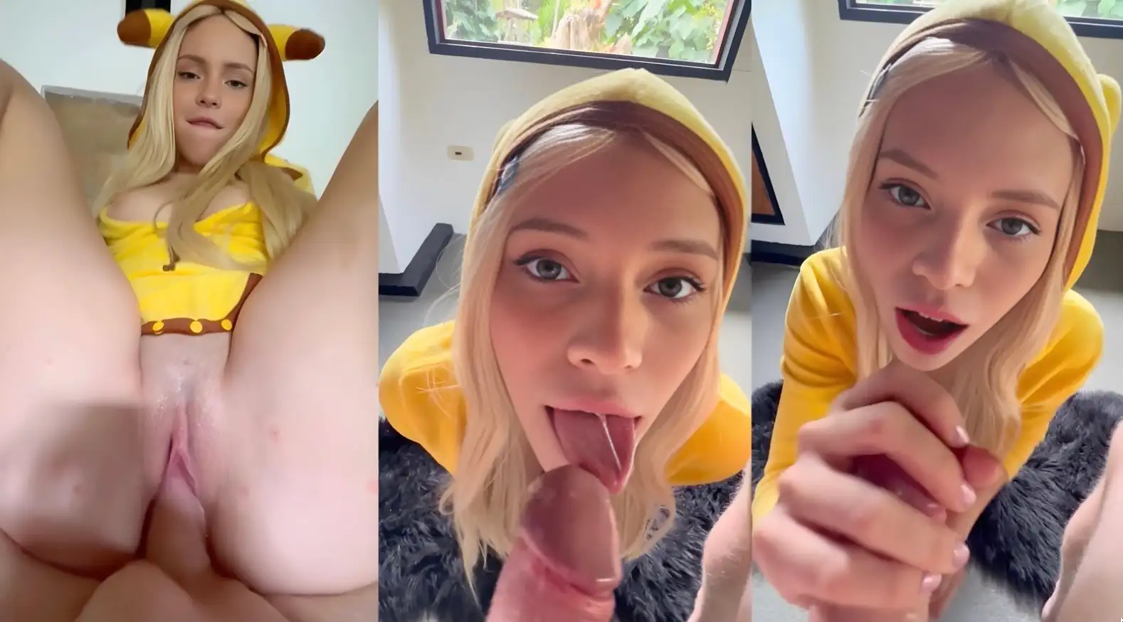 AleGarces666 | Sextape Pikachu Cosplay Fuck And CIM